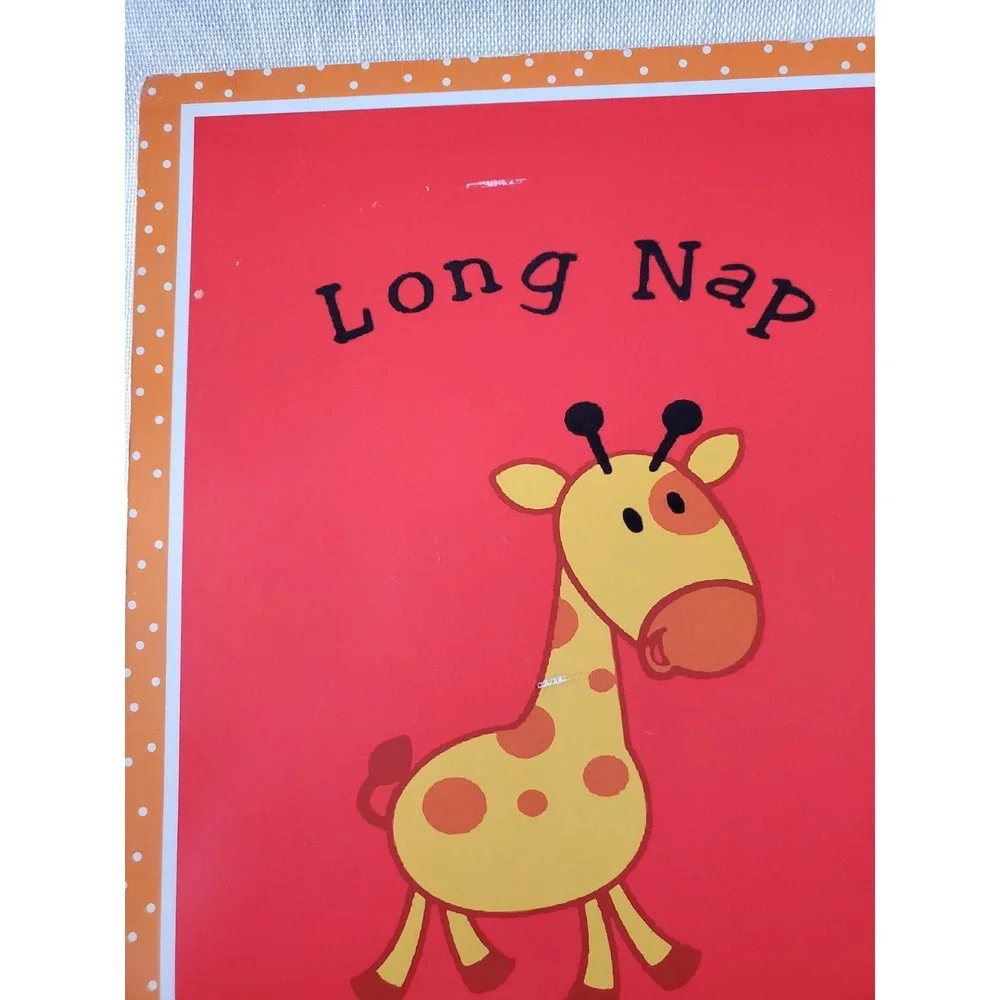 Set of 3 Nursery Wall Art Animal Plaques Giraffe Elephant Lion Kids Room‎ Decor